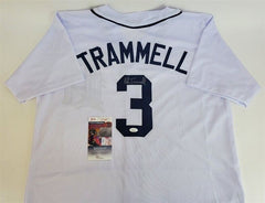 Alan Trammell Signed Tigers Jersey (JSA COA) 19 Year Detroit Shortstop 1977-1996