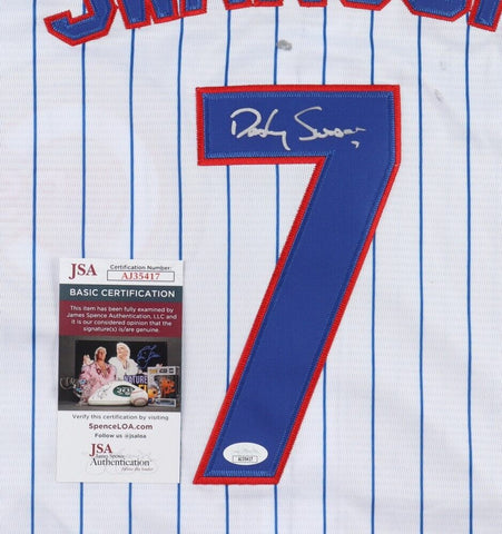 Dansby Swanson Signed Chicago Cubs Majestic Jersey (JSA COA) 2xAll Star S.S.
