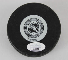 Bryan Trottier Signed  New York Islander Logo Puck (JSA COA) 524 Goals 1975–1994