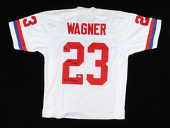 Mike Wagner Signed 1976 Pro Bowl Jersey Inscribed 4xSB Champs (Beckett) Steelers