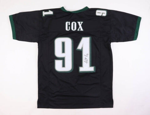 Fletcher Cox Signed Philadelphia Eagles Black Jersey (JSA COA) 4×Pro Bowl D.T.