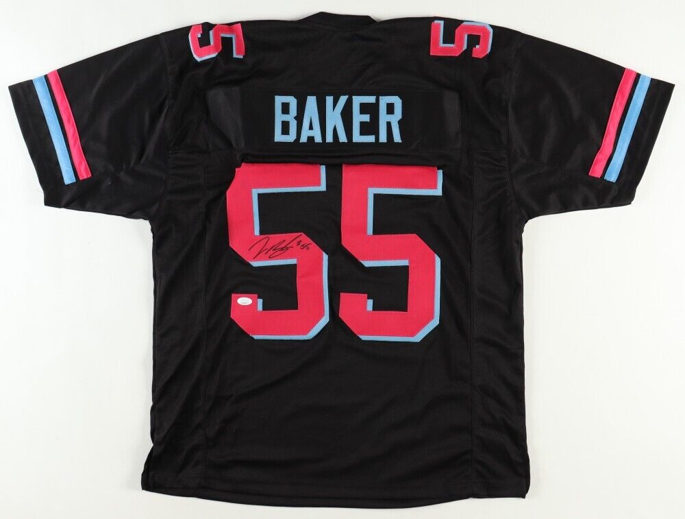 Jerome Baker Signed Miami Dolphins Color Rush Jersey (JSA COA) Ex