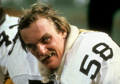 Jack Lambert Signed Pittsburgh Steelers Jersey Inscribed "HOF 90" (Beckett)
