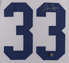 Tony Dorsett Signed Dallas Cowboys 35x43 Framed Jersey (Beckett Hologram) R.B.