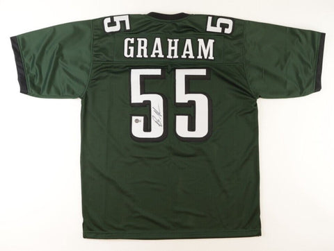 Brandon Graham Signed Philadelphia Eagles Green Jersey (JSA COA) Defensive End