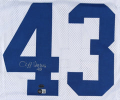 Cliff Harris Signed Dallas Cowboys Jersey (Beckett) 2×Super Bowl Champ HOF 2020