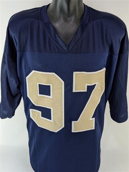 AARON DONALD Signed / Autographed LA Rams Blue Pro Style Jersey JSA COA