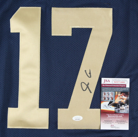 Jack Coan Signed Notre Dame Fighting Irish Jersey (JSA COA) 2021 Starting QB