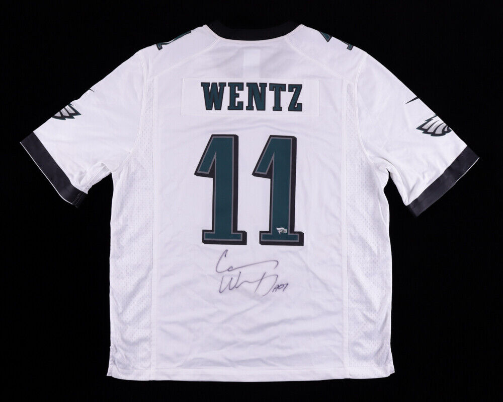 Carson Wentz Signed Philadelphia Eagles Custom Jersey /Fanatics