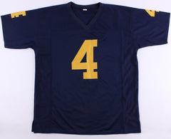 De'Veon Smith Signed University of Michigan Wolverines Jersey Inscribed  Go Blue