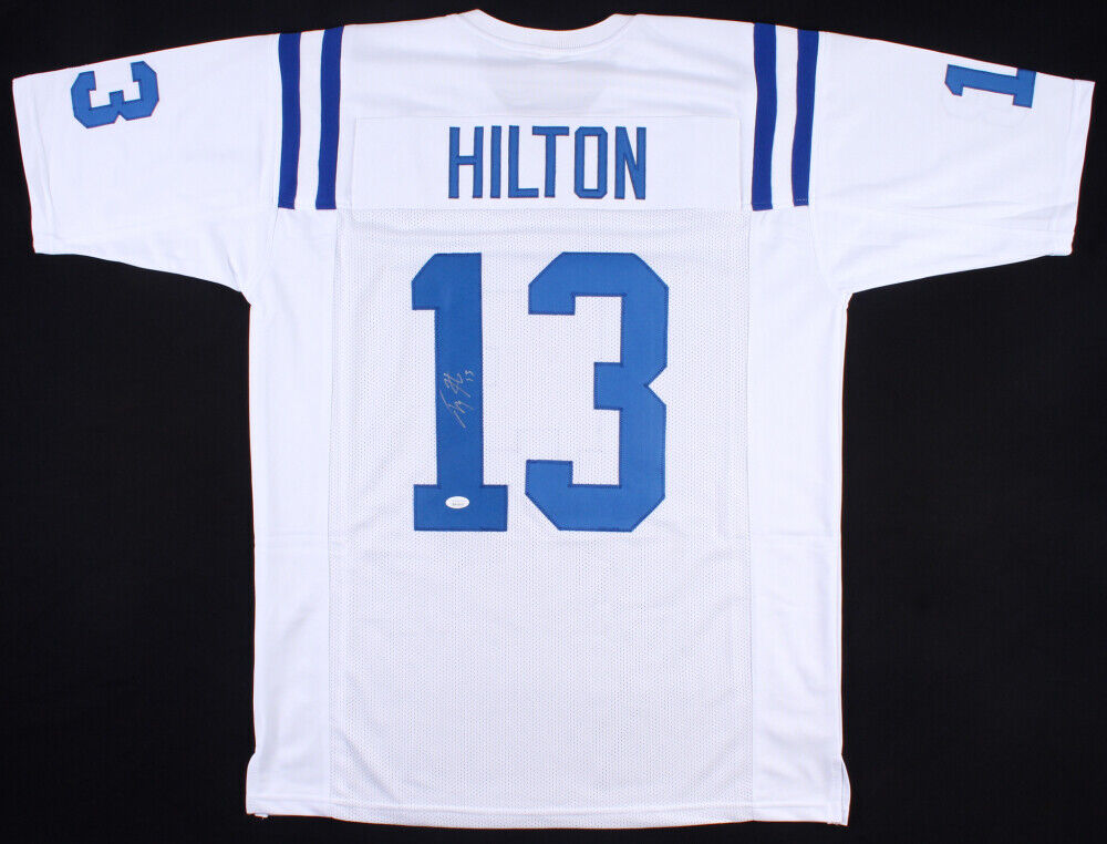 T.Y. Hilton Autographed Signed Colts Authentic Blue Jersey JSA Witness