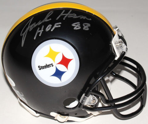 Jack Ham Signed Steelers Mini-Helmet Inscribed "HOF 88" (JSA COA)