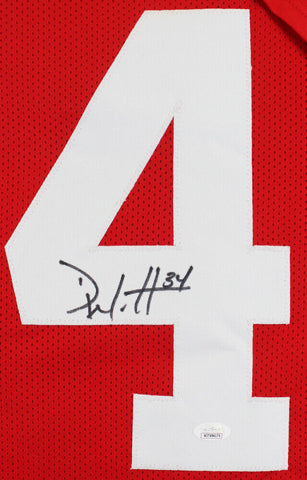 Derek Watt Signed Wisconsin Badgers Jersey (JSA COA) Chargers 6 Rnd Drft Pk 2016