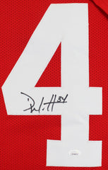 Derek Watt Signed Wisconsin Badgers Jersey (JSA COA) Chargers 6 Rnd Drft Pk 2016