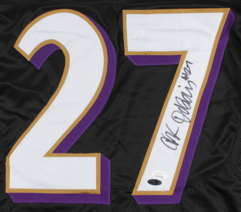 J. K. Dobbins Signed Baltimore Ravens Pro Cut Custom On Field