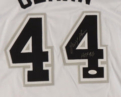 George Gervin Signed San Antonio Spur Jersey Inscribed "HOF 96" (JSA) The Iceman