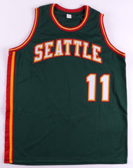 Detlef Schrempf Signed Seattle Supersonics Jersey (JSA COA)  3xAll Star Forward