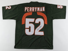 Denzel Perryman Signed Miami Hurricane Jersey (JSA COA) 2021 Pro Bowl Linebacker