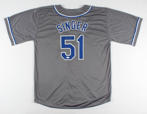 Brady Singer Signed Royals Jersey (JSA COA) Kansas City's 1st Rnd Pck 2018 Draft