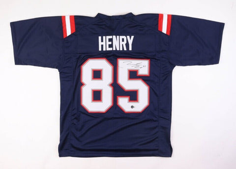 Hunter Henry Signed New England Patriots Jersey (Beckett) 2016 2nd Round Pick TE
