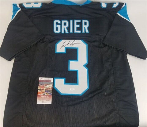 Will Grier Signed Carolina Panthers Jersey (JSA COA) Ex West Virginia Q.B.