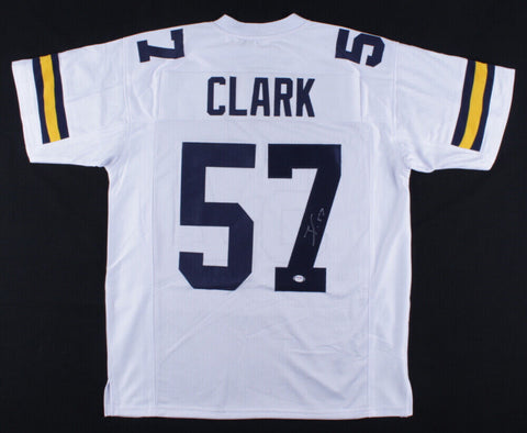 Frank Clark Signed Michigan Wolverines Jersey (JSA COA) Kansas City Chiefs D.E.