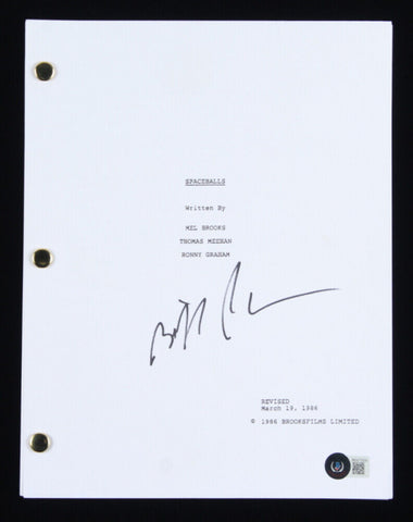 Bill Pullman (Lone Star) Signed "Spaceballs" Movie Script (Beckett COA)