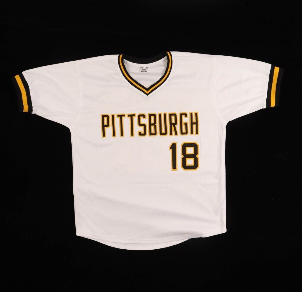 Andy Van Slyke Signed Pittsburgh Pirates Jersey (JSA) 3xAll Star Outfi –
