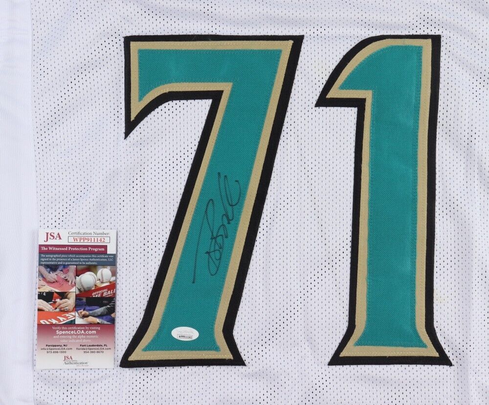 Jacksonville Jaguars Tony Boselli Autographed Pro Style Black Jersey “HOF  22” BAS Authenticated - Tennzone Sports Memorabilia