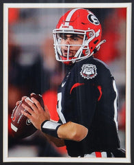 J. T. Daniels Signed Georgia Bulldogs 35x43 Framed Jersey (Beckett) 2022 Champs