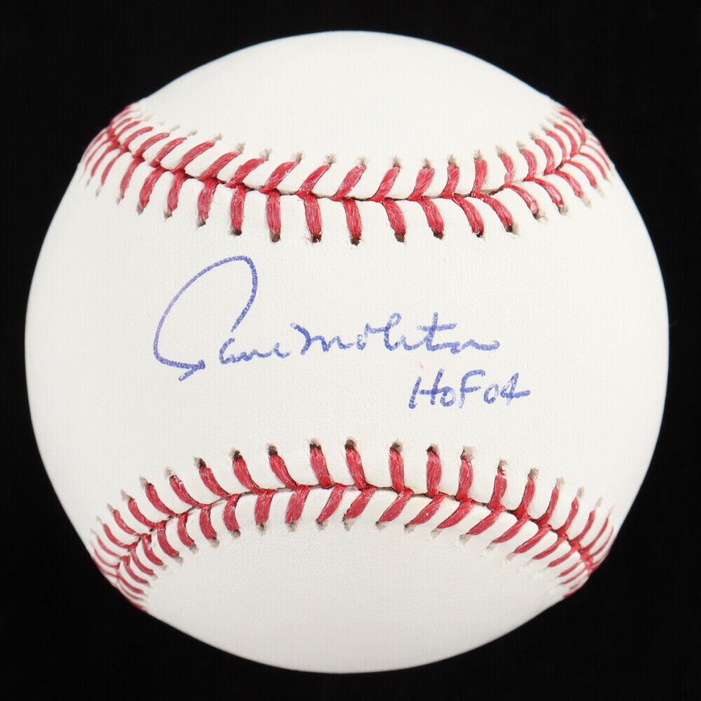 Paul Molitor Signed Baseball w Display Case HOF 04 (PSA) Brewers / Twins  /Jays