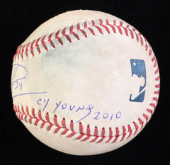 Felix Hernandez Signed Baseball Inscribed "Cy Young 2010" (JSA) Seattle Mariners