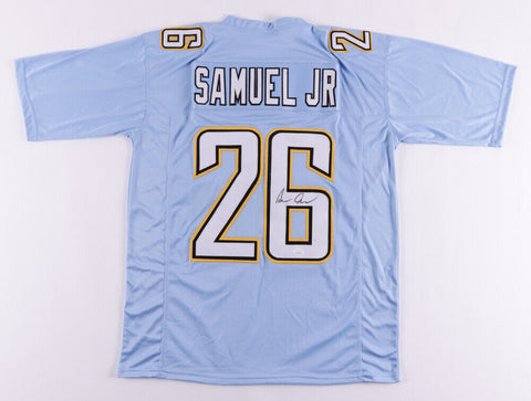 Asante Samuel Jr. Signed Los Angeles Chargers Jersey (JSA COA) 2021 2nd Round Pk