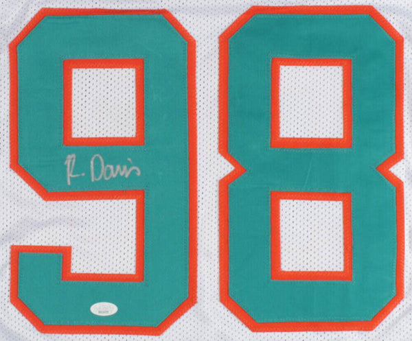 RAEKWON DAVIS SIGNED MIAMI DOLPHINS ON FIELD STYLE JERSEY outlet SIGNATURE DEBUT JSA