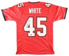 Devin White Signed Tampa Bay Buccaneers Jersey (Beckett) #5 Overall pick 2019 LB