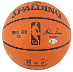 Magic Johnson Signed NBA Game Ball Series Basketball (Beckett COA) L.A. Lakers