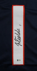 Justin Fields Signed Chicago Bears Jersey (Beckett) Ex Ohio State Buckeyes Q.B.