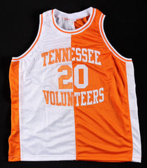 Allan Houston Signed Tennessee Volunteers Split Home / Road Jersey (PSA COA)