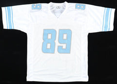 Brock Wright Signed Lions Jersey (JSA COA)Detroit Starting Tight End/ Notre Dame