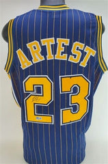 Ron Artest Signed Indiana Pacers Jersey (Beckett) 'Metta World Peace Sandiford'