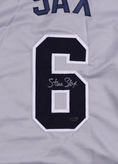 Steve Sax Signed New York Yankees Jersey (Sax Player Holo) 1982 Rookie o/t Year