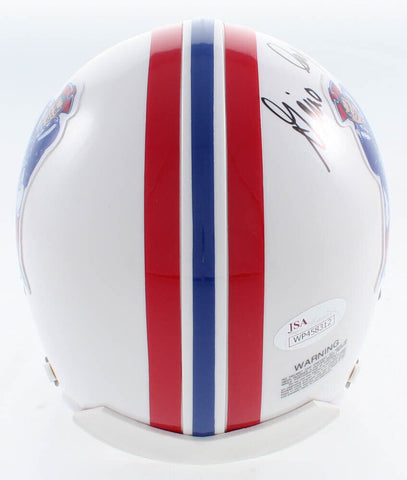 Gino Cappelletti Signed Patriots Throwback Mini-Helmet Inscribed"64 AFL MVP" JSA