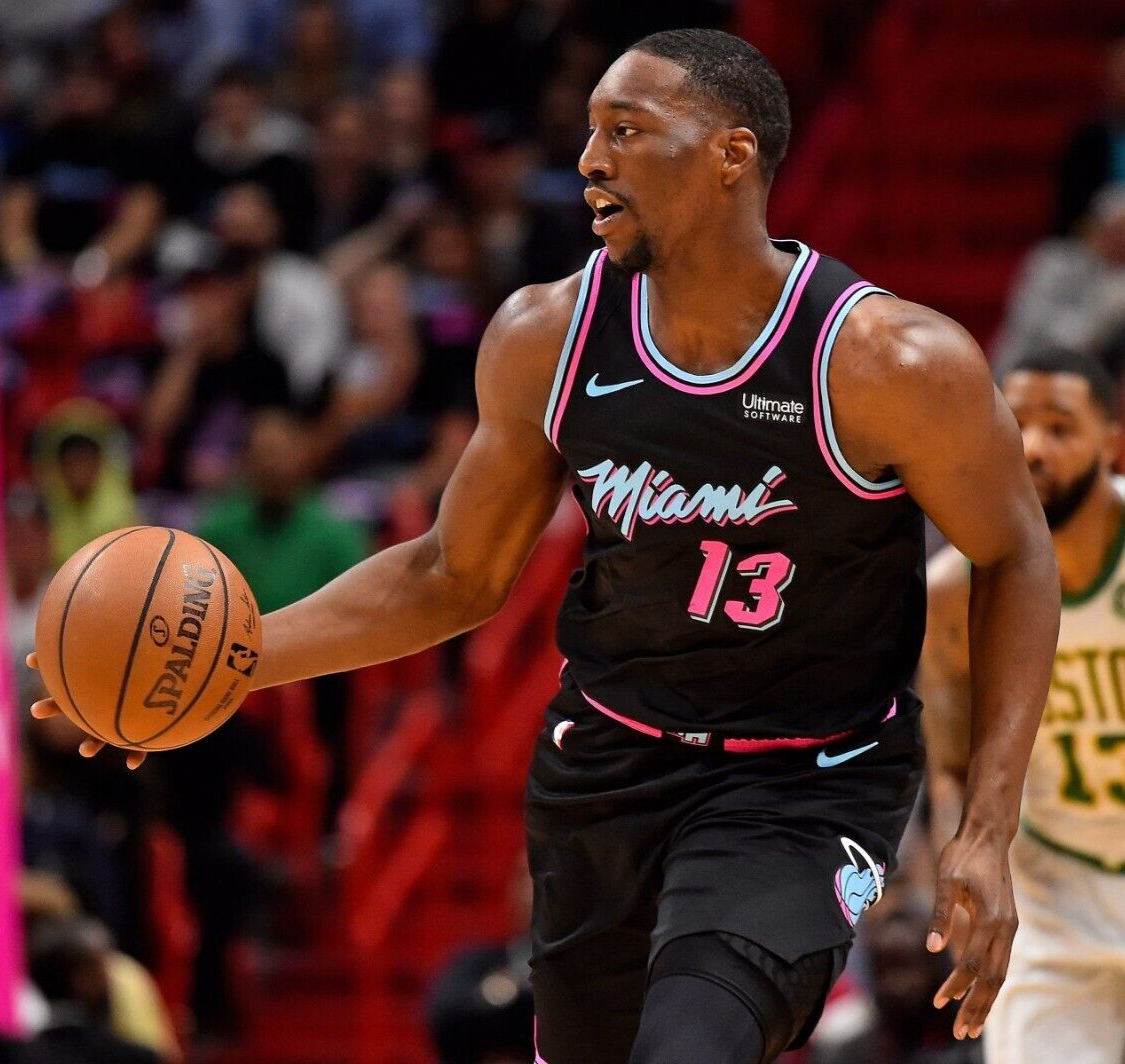 Bam Adebayo Signed Heat, Miami Vice Style Jersey (Beckett