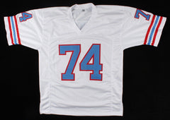 Bruce Matthews Signed Houston Oilers Jersey Inscribed "HOF '07" (Beckett Holo)