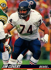 Jim Covert Signed Chicago Bears Jersey (JSA COA) 1985 SB XX / 2xPro Bowl O line