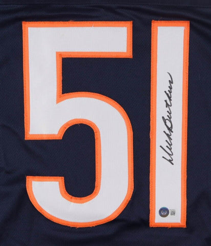 Dick Butkus Signed Chicago Bear Jersey (Beckett) 8×Pro Bowl 1965–1972 Linebacker