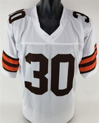 Cleo Miller Signed Browns Jersey (Beckett COA) Cleveland Full Back 1975-1982