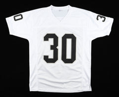 Mark van Eeghen Signed Oakland Raiders Jersey (JSA COA) Super Bowl XI & XV Champ