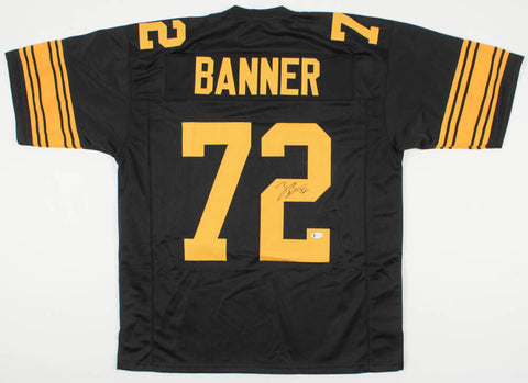 Rocky Bleier Autographed Pittsburgh Steelers Jersey Inscribed 4x SB Champs