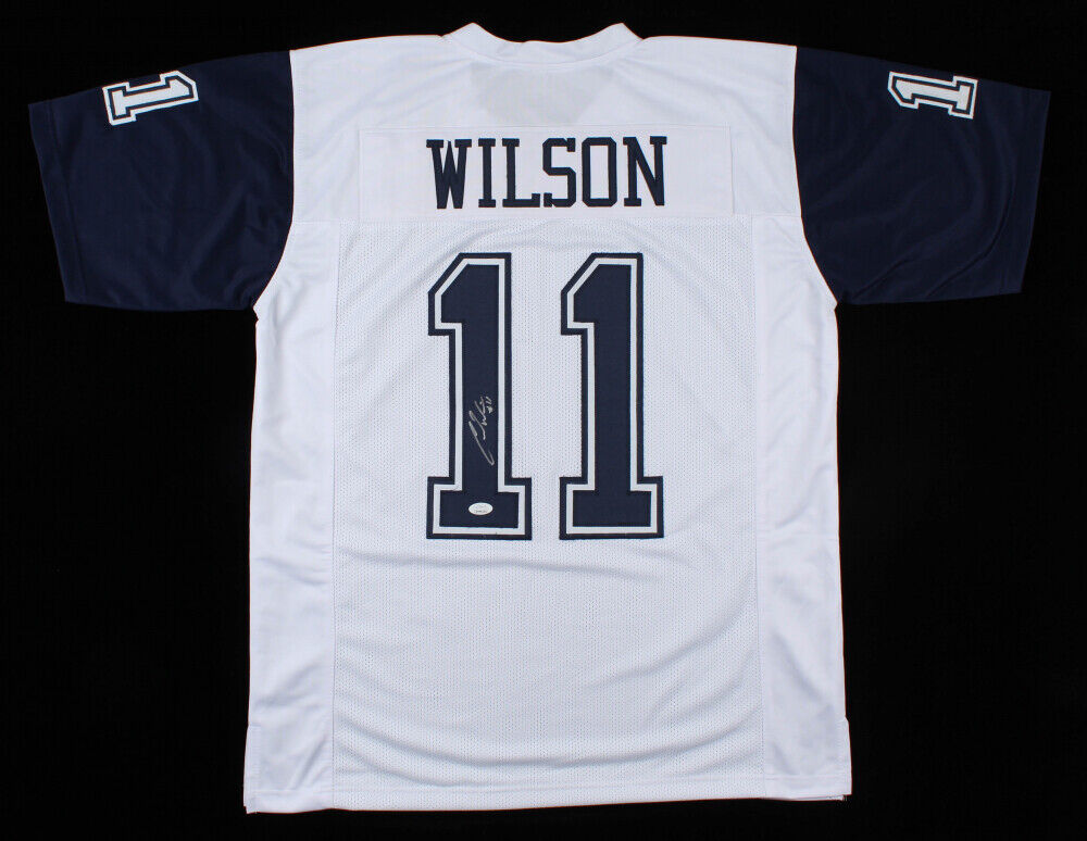 Cedrick Wilson Jr. Signed Cowboys Jersey (JSA COA) Dallas Draft Pick 2018 / W.R